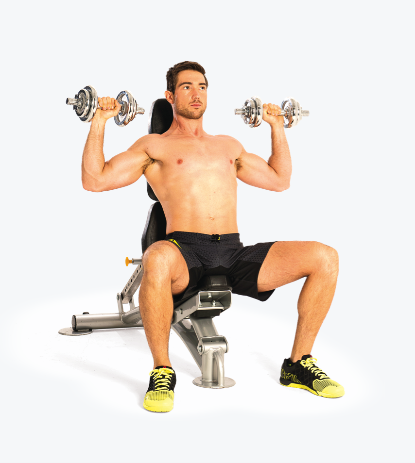 Home dumbbell shoulders and arms workout Men's Fitness UK