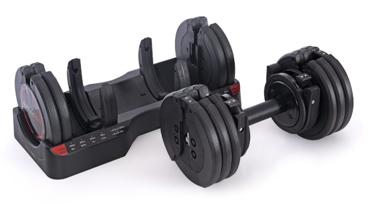 BodyMax 25kg adjustable dumbbell and stand
