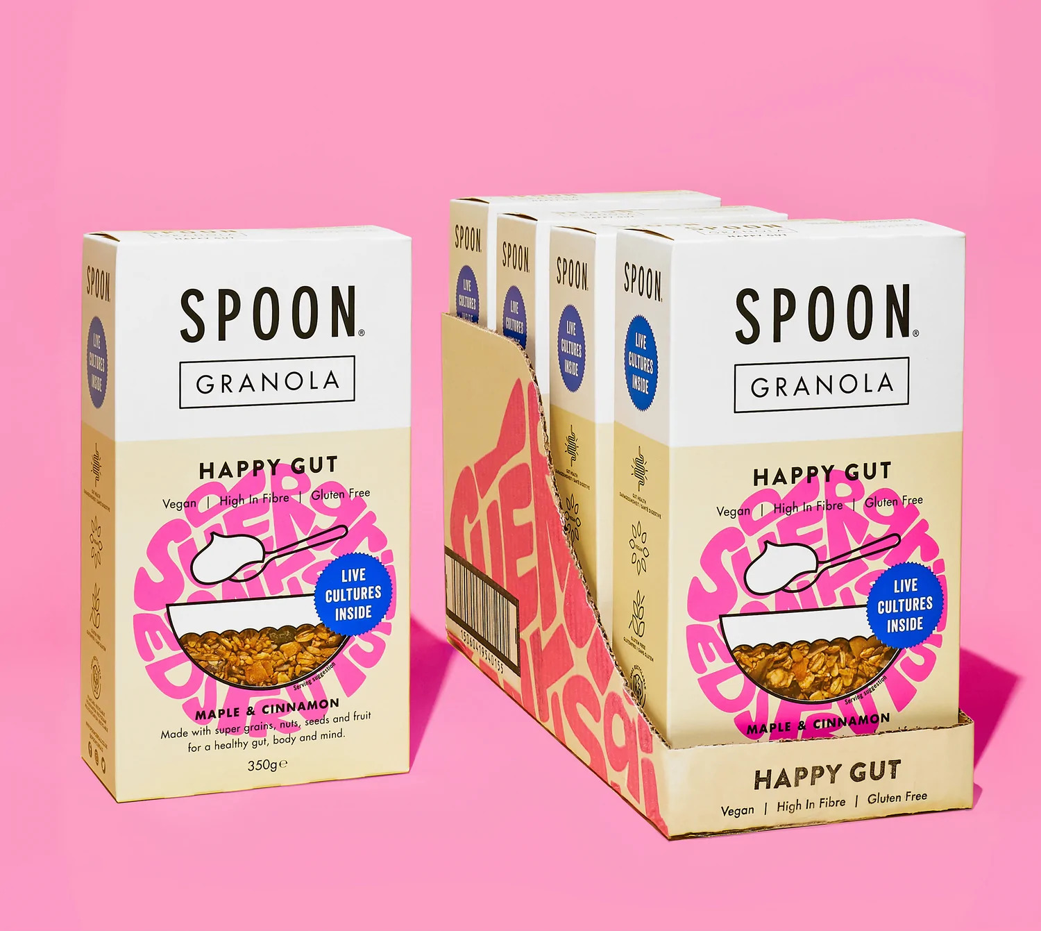 spoon happy gut granola fiber supplements