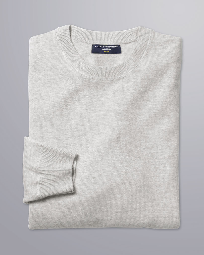 Charles Tyrwhitt Silver Merino Jumper