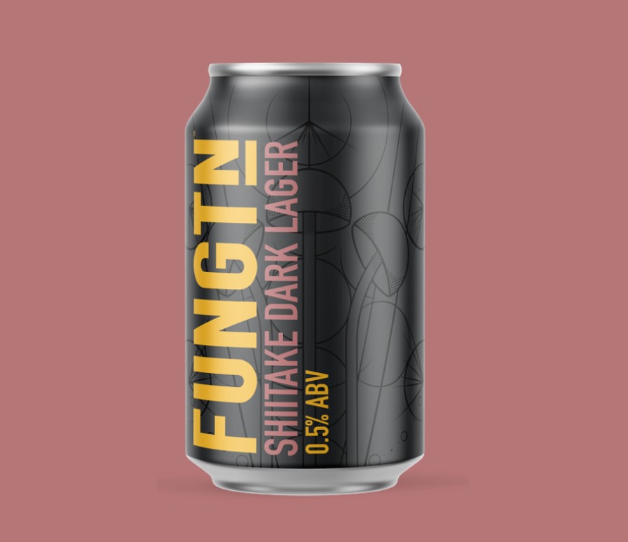 Product shot of Fungtn Shiitake Dark Lager can