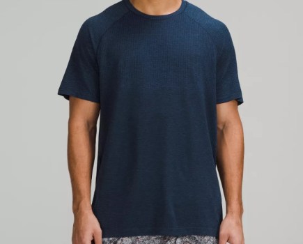 Product shot of Lululemon gym tee