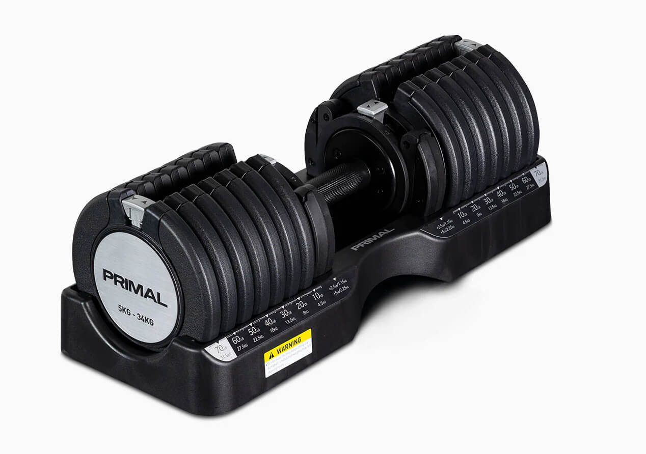 Primal Strength 34kg Adjustable Dumbbell