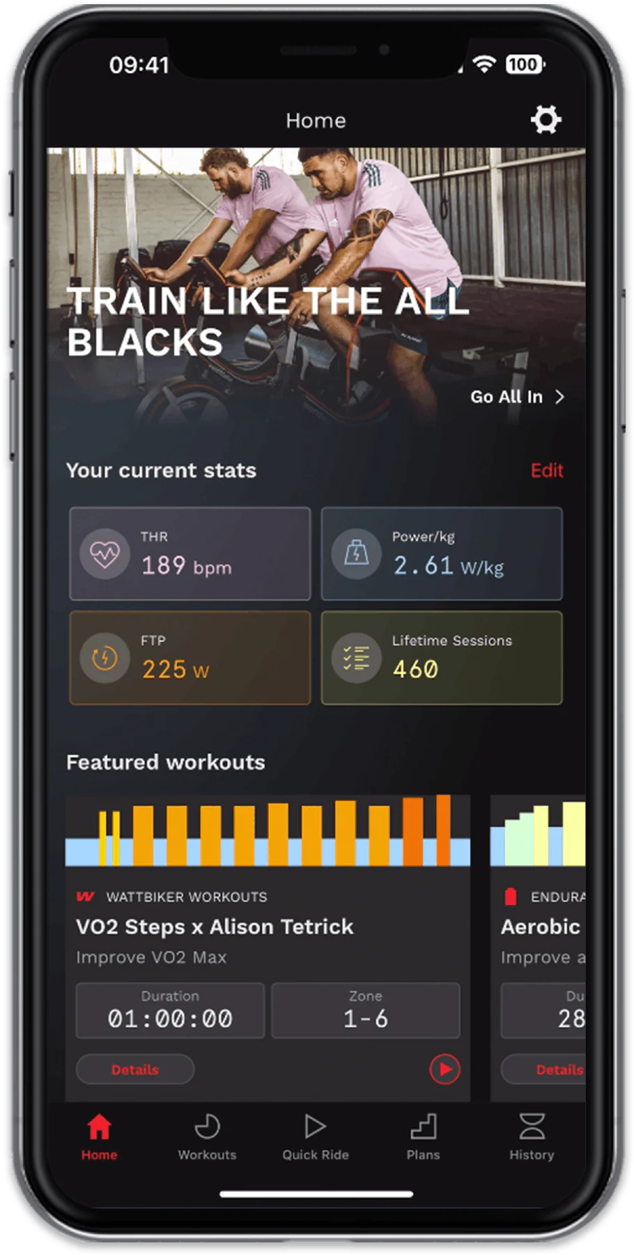 Wattbike Hub app