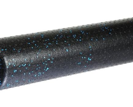 Product shot of an Amazom Basics foam roller