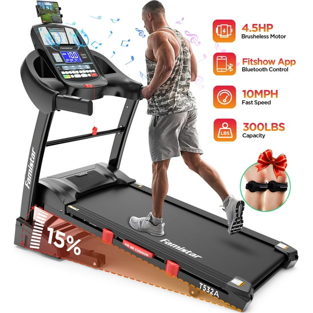 Famistar 4.5HP Folding Treadmill w/ APP control