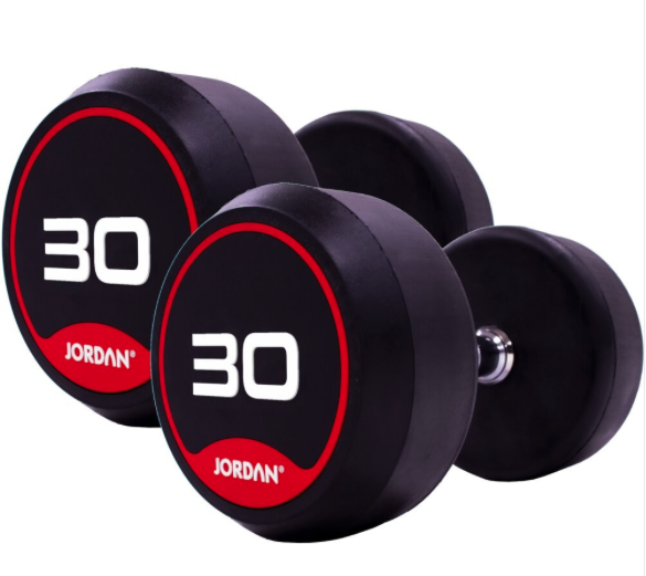 Jordan Classic Rubber Dumbbell Set, 2.5–30kg