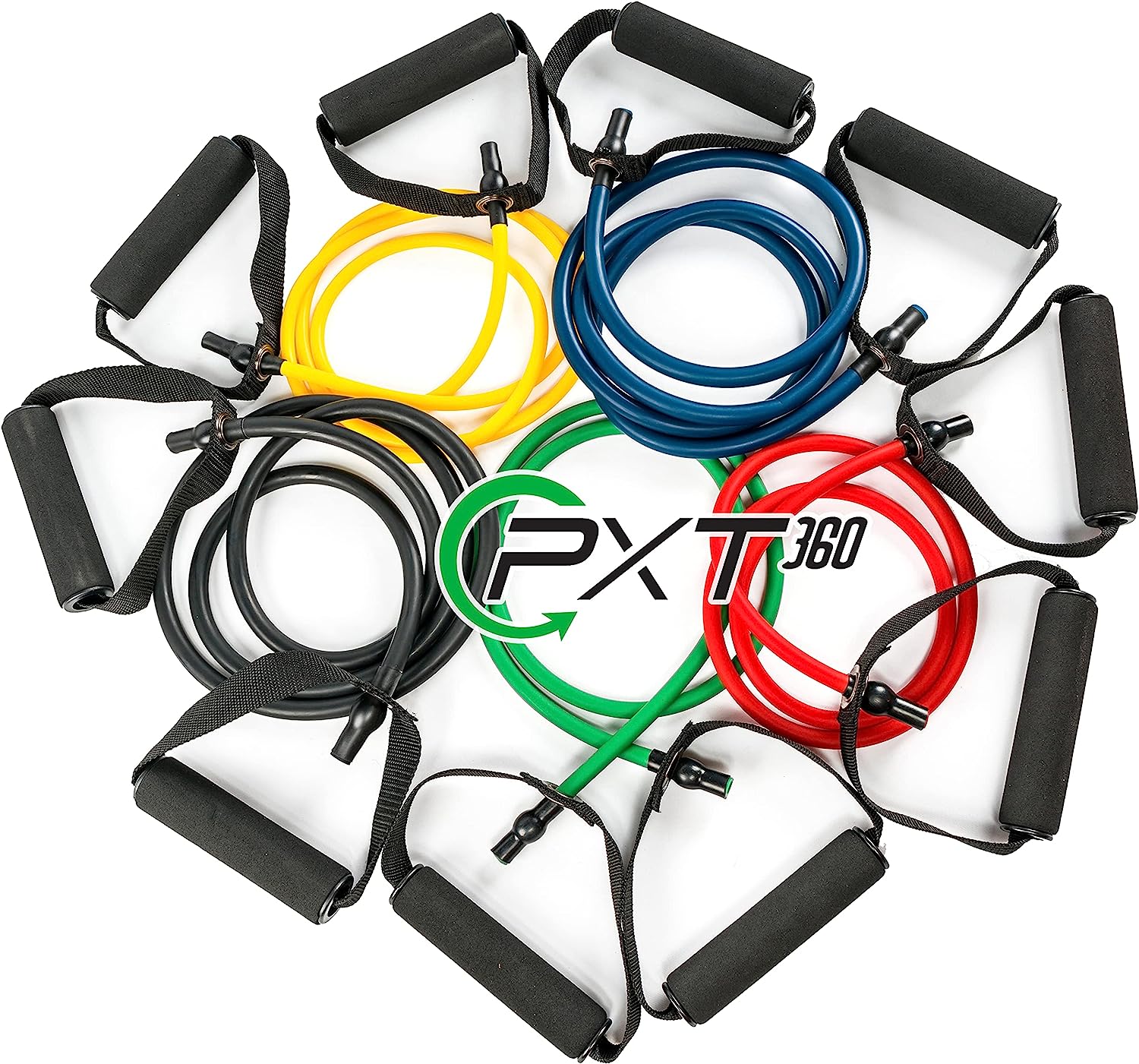 Resistance Bands With Handles by PXT360