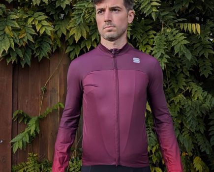 Man wearing a Sportful cycling jersey