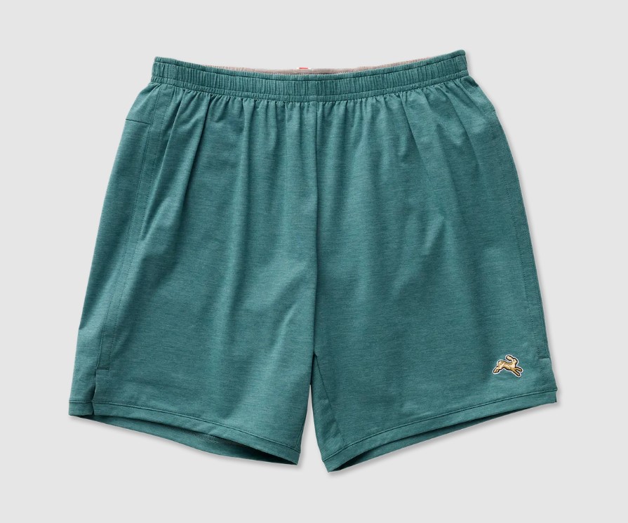 Product shot of Tracksmith Session shorts