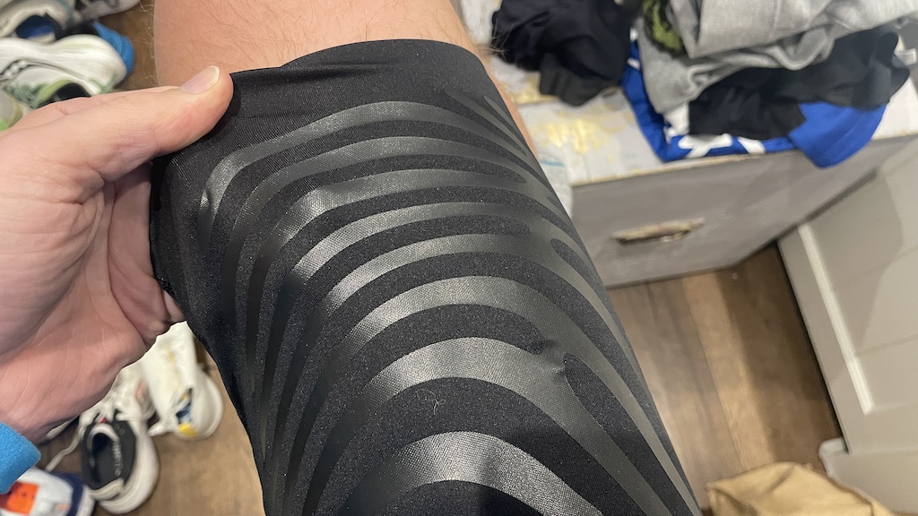 Close up of Adidas Adizero Control Running Short Tights