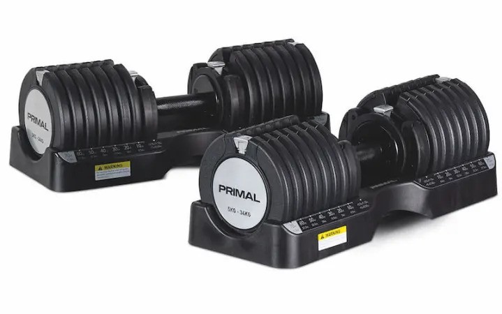 Primal Strength 34kg Adjustable Dumbbell