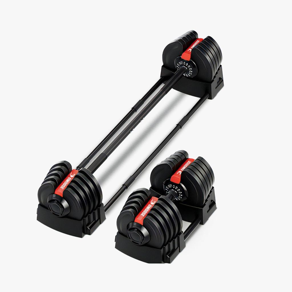 DMoose 2-in-1 Adjustable Dumbbell/Barbell