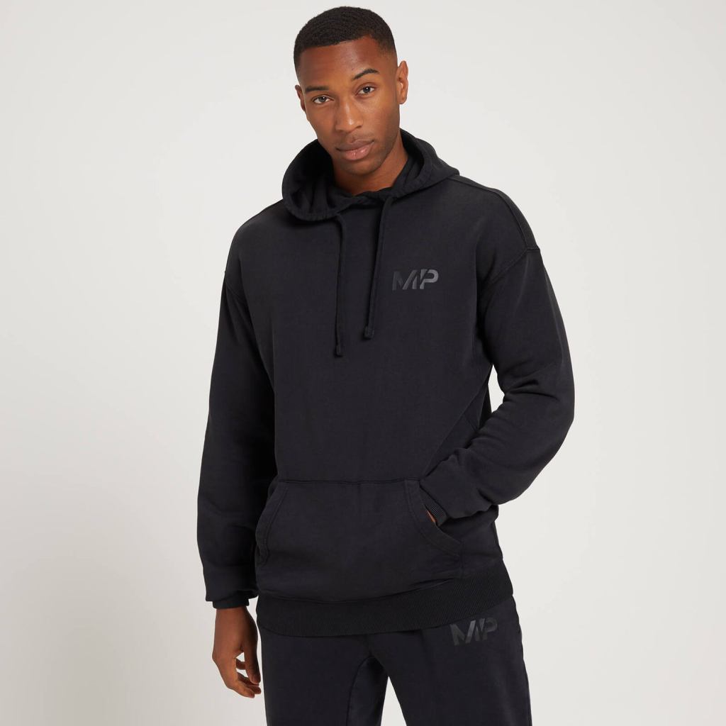 man wearing MP Adapt Washed Hoodie – one of the best men's hoodies