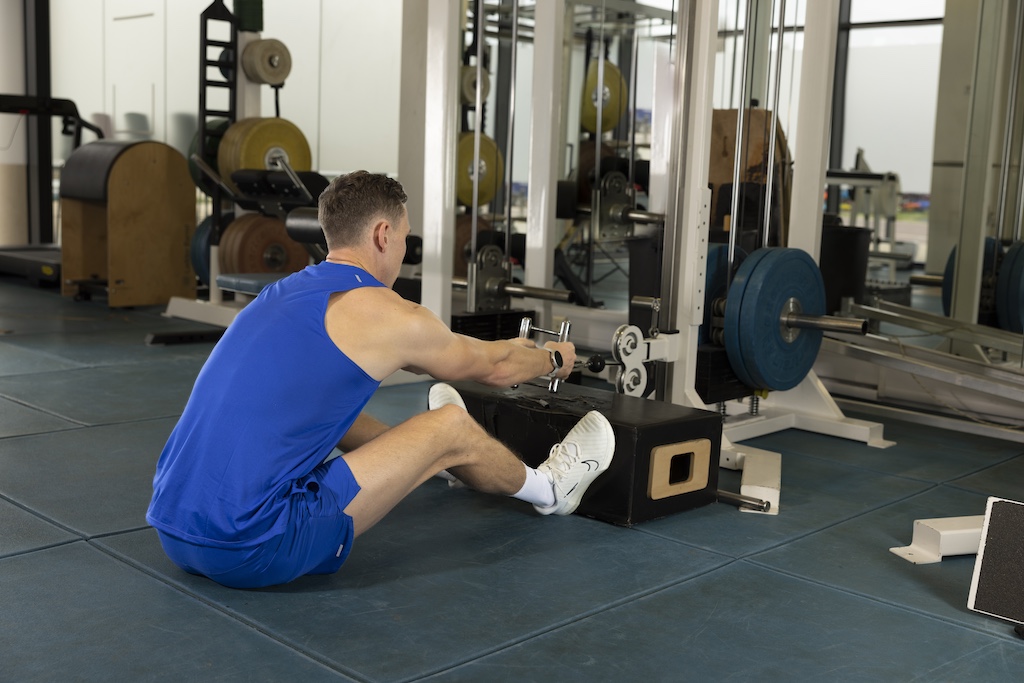 Seated cable row exercise