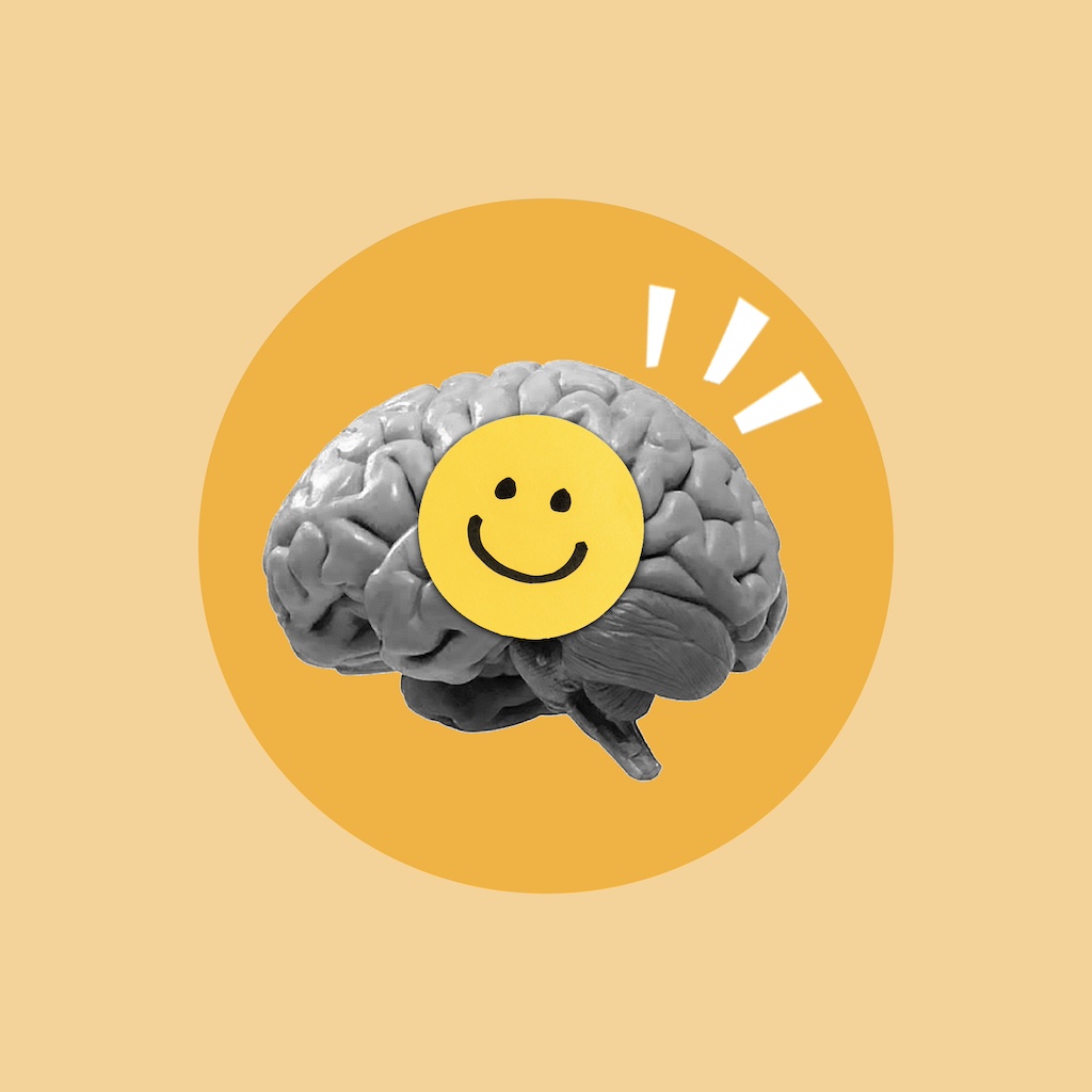 Happy brain concept