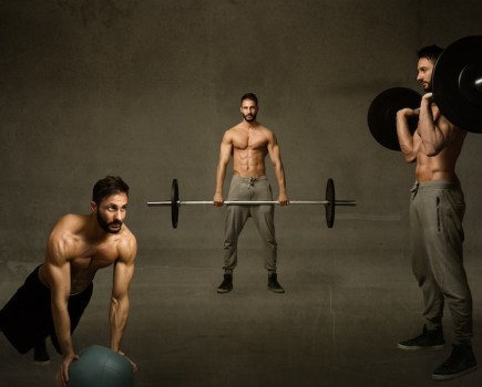 man performing MRT workout