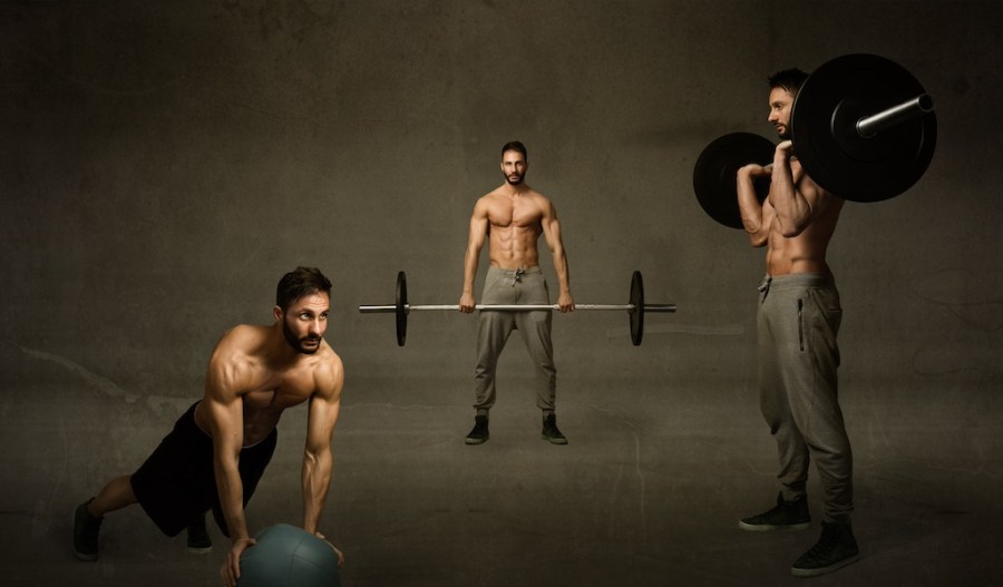 man performing MRT workout