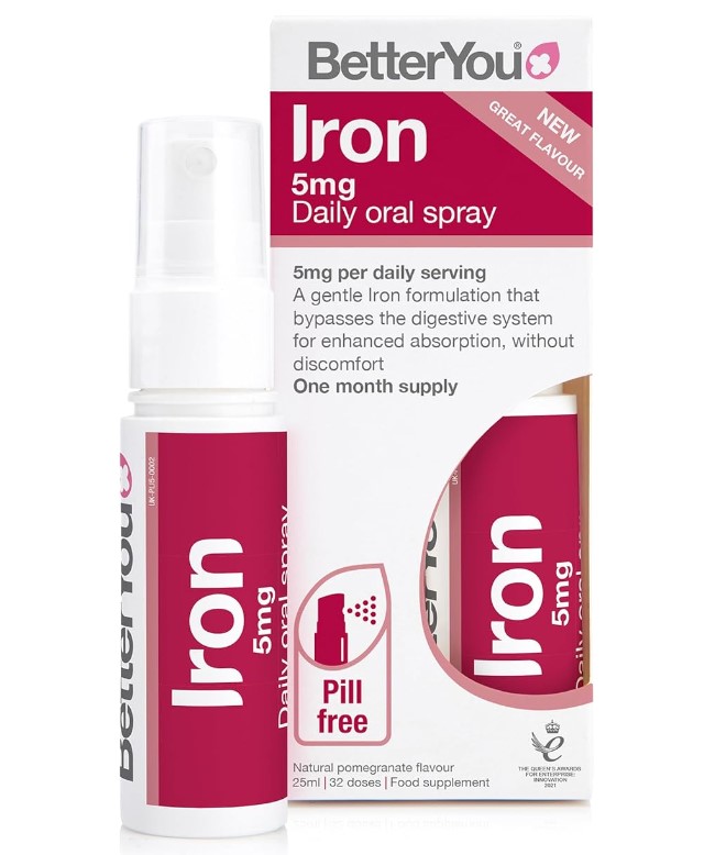 Product shot of iron supplement