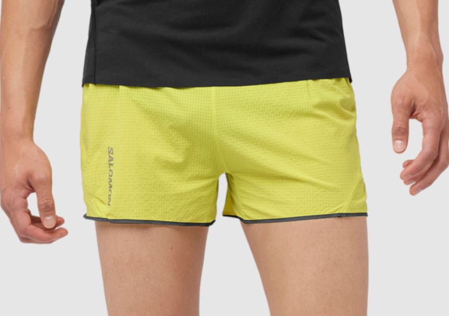 Salomon Sense Aero 3-inch short in yellow