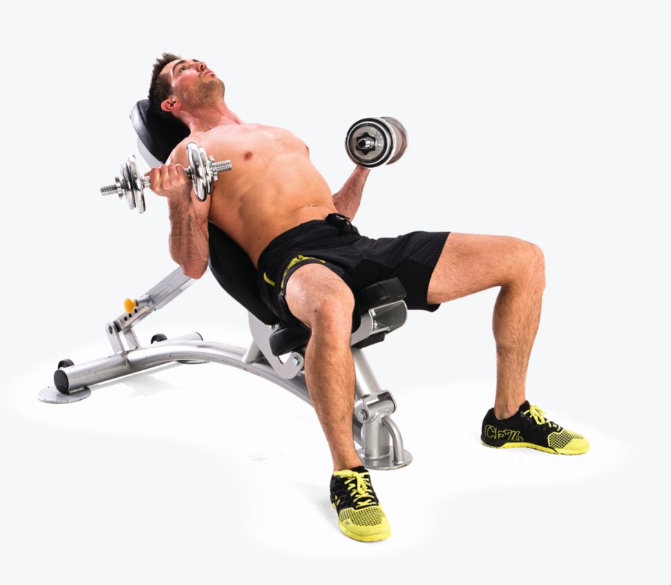 incline dumbbell curl