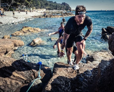 competitors leave the water at the Spartan Championships in Hvar