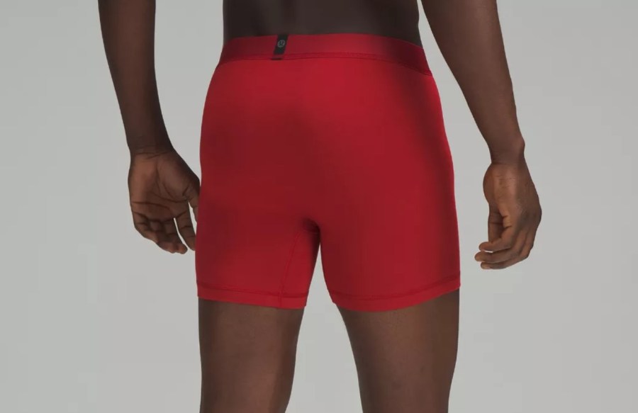 Close-up of a man wearing sports boxers