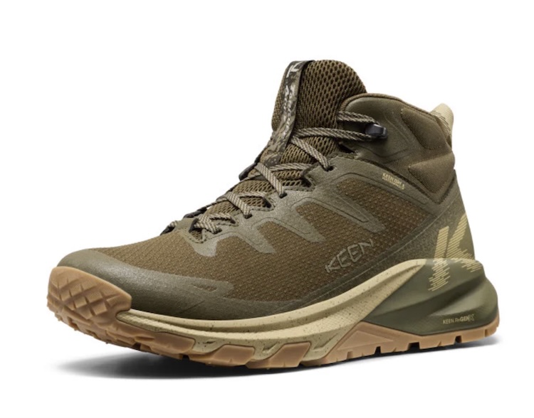 Product shot of a hiking boot