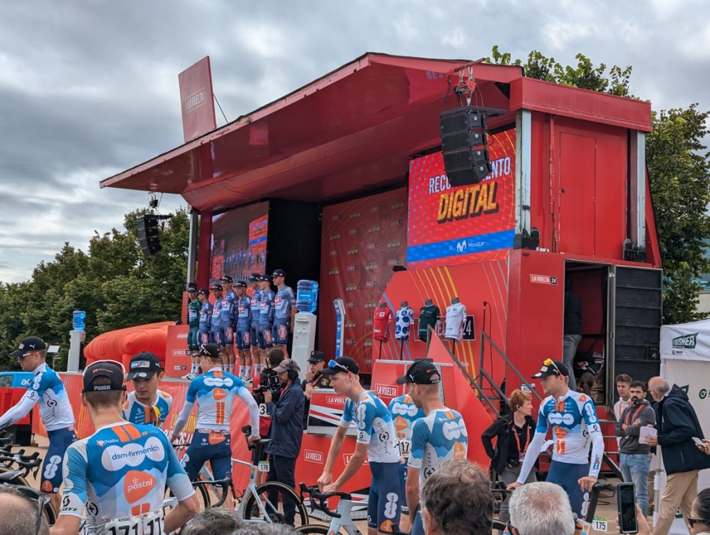 Rider presentation at the Vuelta a Espana