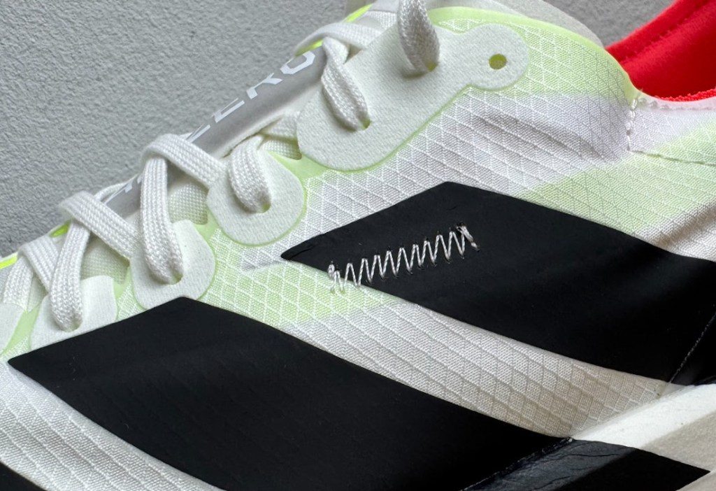 Close-up of an adidas running shoe