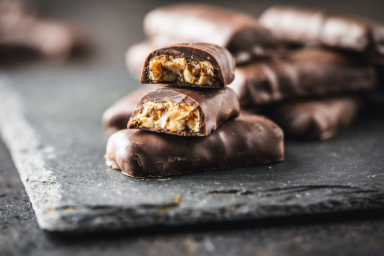 Close-up of protein bars