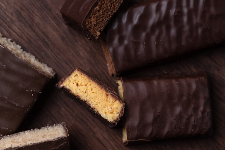 Close-up of protein bars