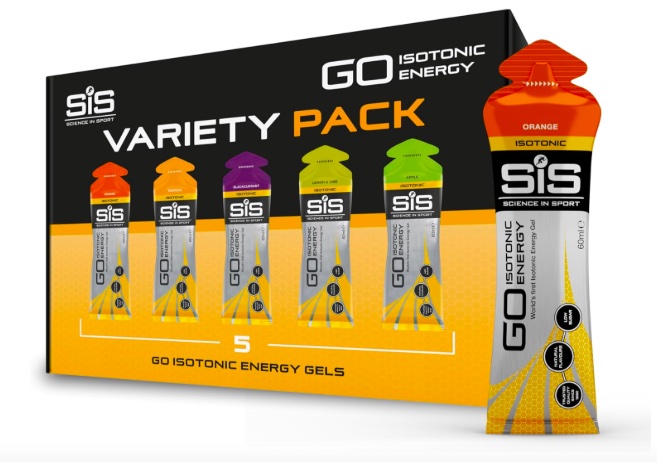 Product shot of energy gels