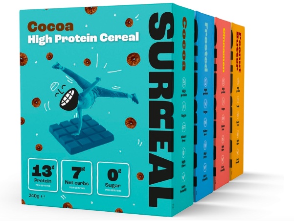 Product shot of cereal packets