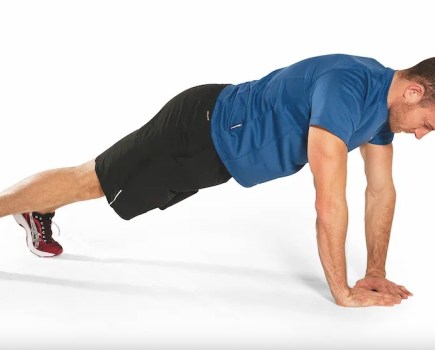 Man performing a diamond press-up