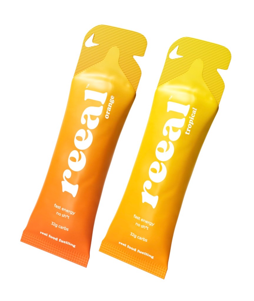 Product shot of energy gels