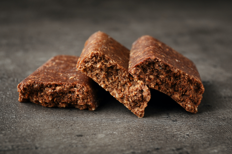slices of protein bars