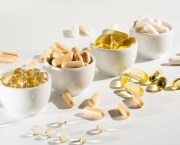 Bowls of different supplements