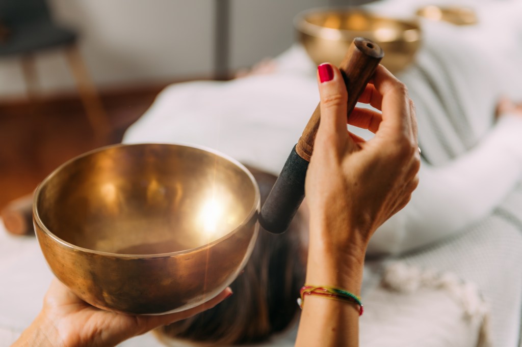Try sound bathing to relax
