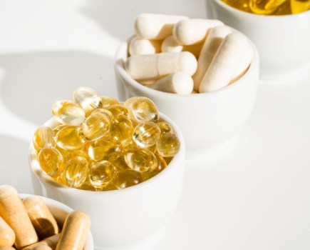 Different supplements in bowls