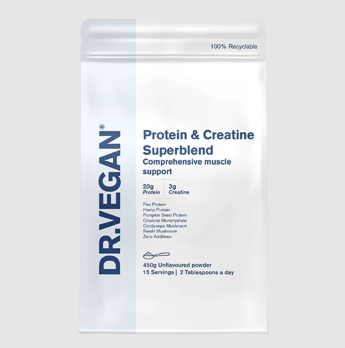 Product shot of protein powder