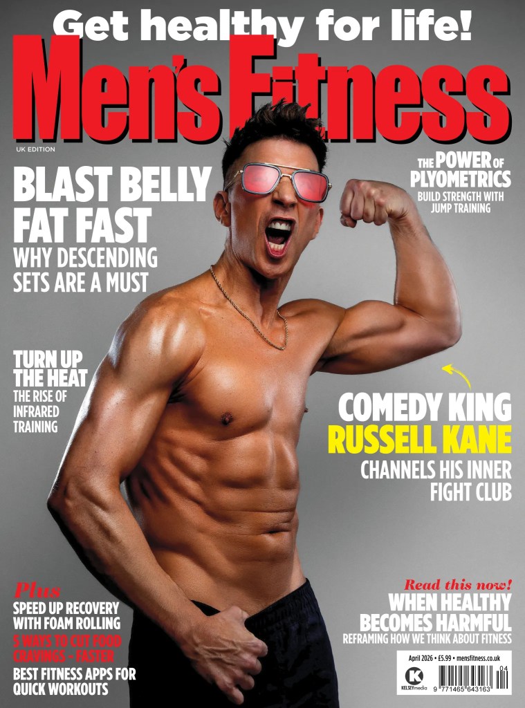 Russell Kane on the cover of Men's Fitness