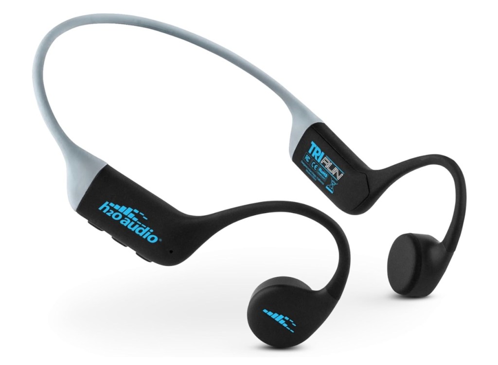 Product shot of open-ear headphones