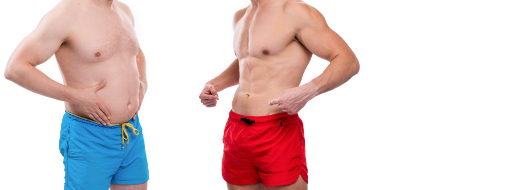 Before and after weight loss