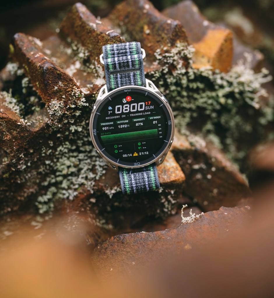 Product shot on an Amazfit smartwatch