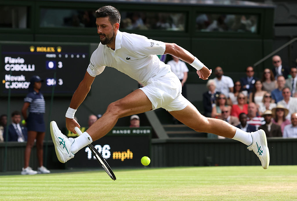Daily, dynamic stretches are a key part of Novak Djokovic's warm-up 