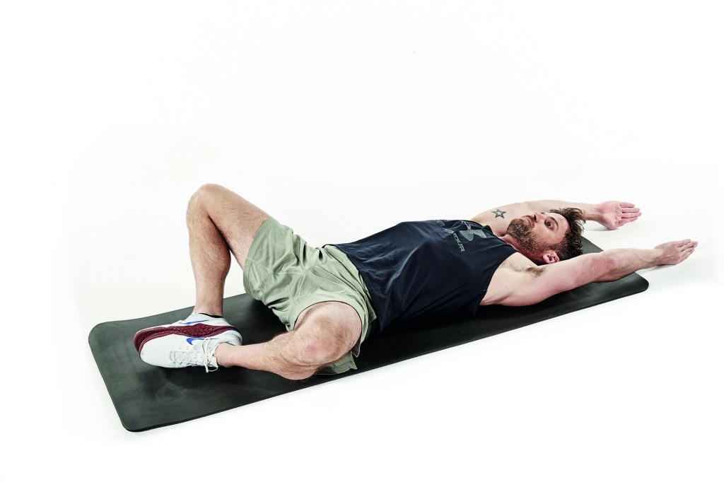 the butterfly sit-up not only takes any hip-flexor engagement out of the equation, but it places more emphasis on the abs