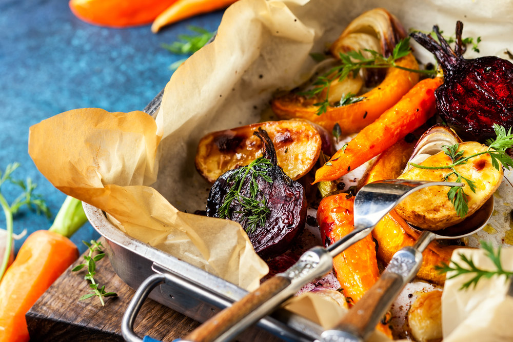 Roasting vegetables is a great way to meal prep