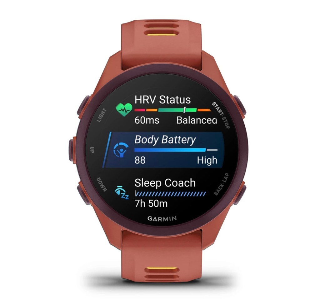 Product shot of Garmin fitness watch